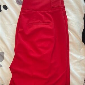 Lane Bryant Red Asymmetrical Pencil Jumpsuit